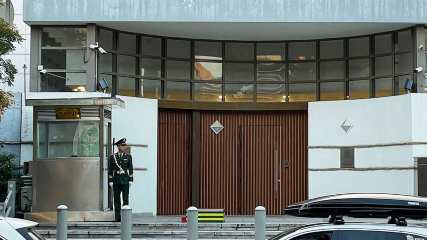 以色列驻北京大使馆一名工作人员被刺（视频）