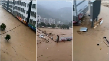 【中国一分钟】台风“三巴”两次登陆中国 广西暴雨淹水逾1米