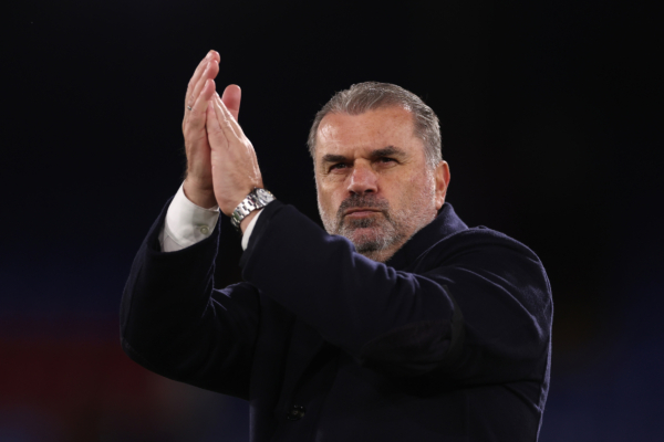 LONDON, ENGLAND - OCTOBER 27: Ange Postecoglou, Manager of Tottenham Hotspur during the Premier League match between Crystal Palace and Tottenham Hotspur at Selhurst Park on October 27, 2023 in London, England. 