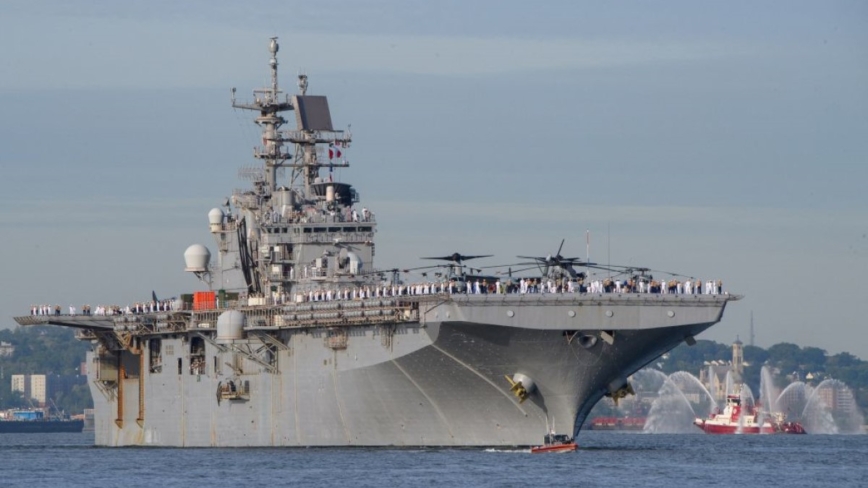 美两栖攻击舰往地中海东部移动 疑协助撤离民众