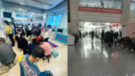 中国多地医院爆满 患者看病排队坐一夜（视频）