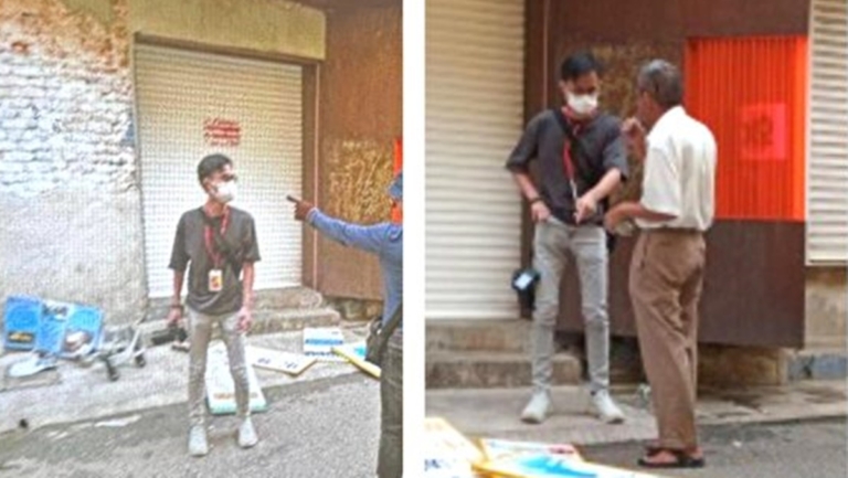 華男干擾真相點 大馬民眾為法輪功鳴不平