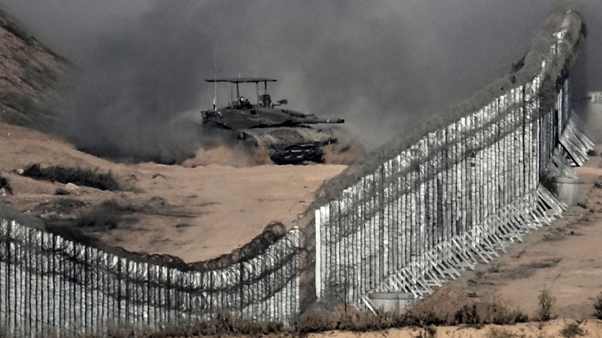 組圖：以色列軍隊把加沙一分為二