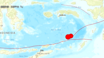 印尼外海連發7.1、6.7強震 暫無傷亡通報