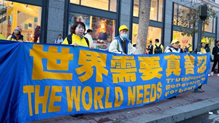 APEC峰會舊金山登場 法輪功學員籲制止中共迫害
