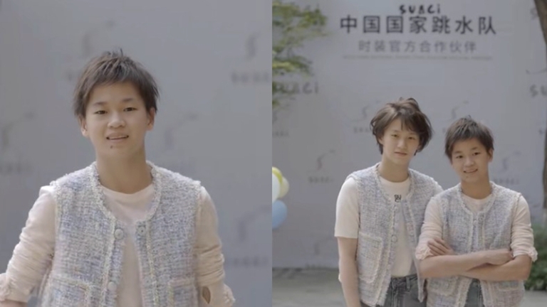 中國跳水冠軍全紅嬋代言女裝 引發質疑