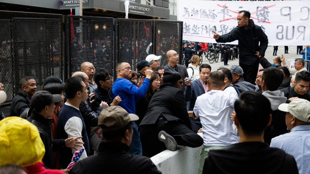 【禁闻】党魁访美遇最大规模抗议 中共雇凶打人