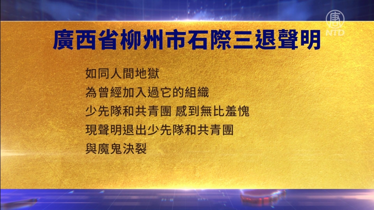 【禁闻】11月20日三退声明精选