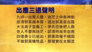 【禁聞】11月22日三退聲明精選