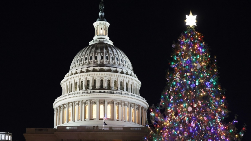 徵文獲獎男孩點亮聖誕樹 美國國會延續傳統