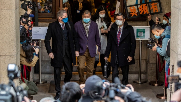 英美譴責港府通緝5港人 關切下週黎智英案