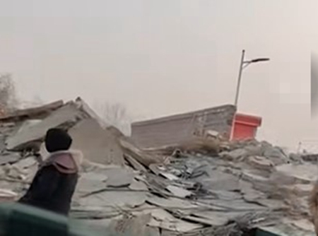 圖 地震引發泥石流 青海村莊被淹沒 疑死亡慘