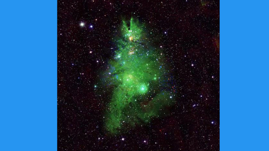 令人惊叹 NASA分享银河系中的闪光“圣诞树”