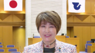 日本大阪府東大阪市議會議員野田彰子向觀眾拜年