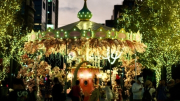 平安夜在台港人街站聲援黎智英 紅媒稱青年反兵役