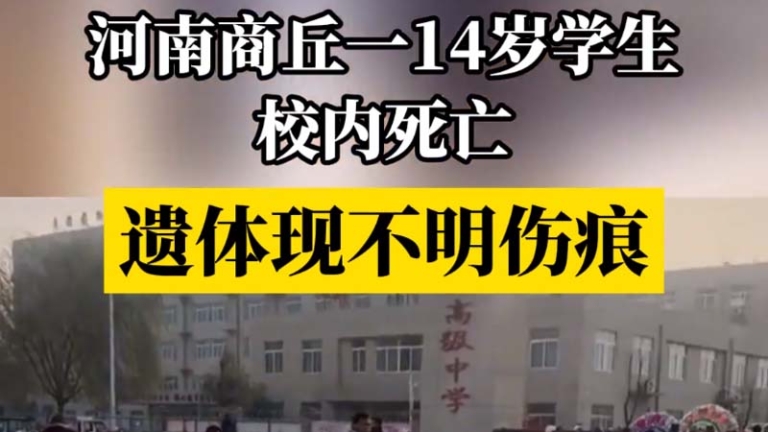 商丘初中生遺體驚現螺絲刀貫穿傷 官稱「自殺」