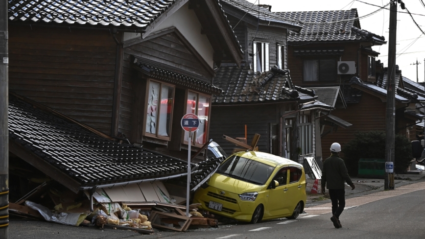 日本地震近60人喪生 地殼發生位移