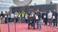 讚抗爭中共勇士 自由雕塑公園舉辦頒獎典禮