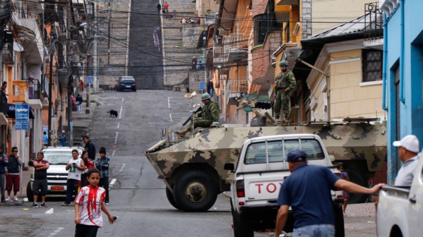 厄瓜多尔逾百狱警沦人质 总统宣布与贩毒集团开战