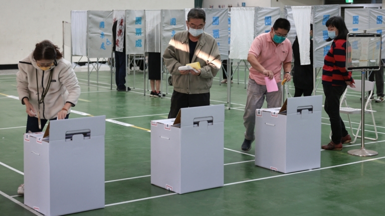 （組圖一）台灣大選 現場直擊