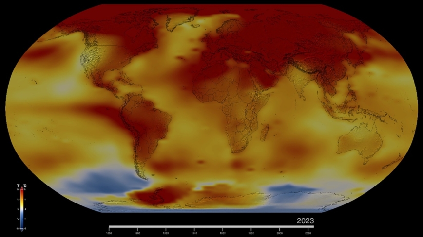 NASA确认2023年为有纪录以来最热的一年