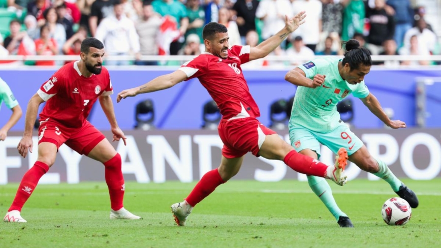 中國男足0:0平黎巴嫩隊 亞洲盃出線或無望