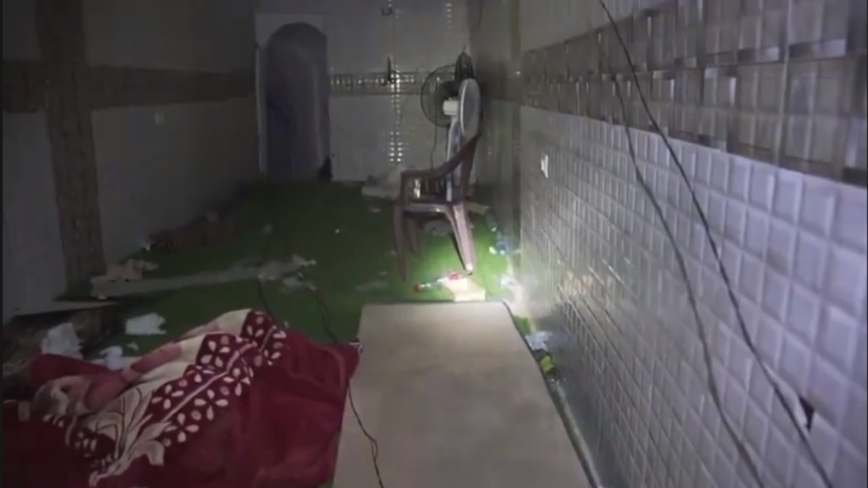 以军发现加沙南部地下牢房 曾关押约20名人质（视频）