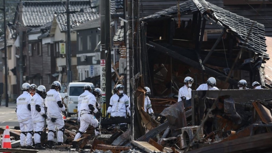 石川地震罹难总数增至233人 危险建物逾1万栋
