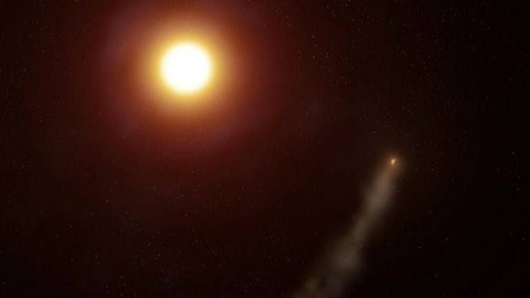 研究：奇特系外行星有56萬公里長的尾巴