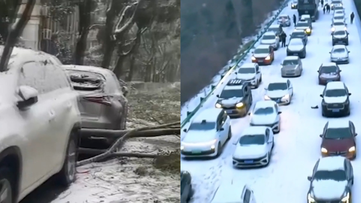 【禁闻】冻雨暴雪 大批民众被困路途 党媒唱赞歌
