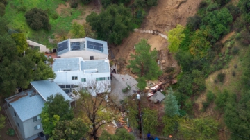 美國加州風暴 富人區遭泥石流 四千萬人收警報