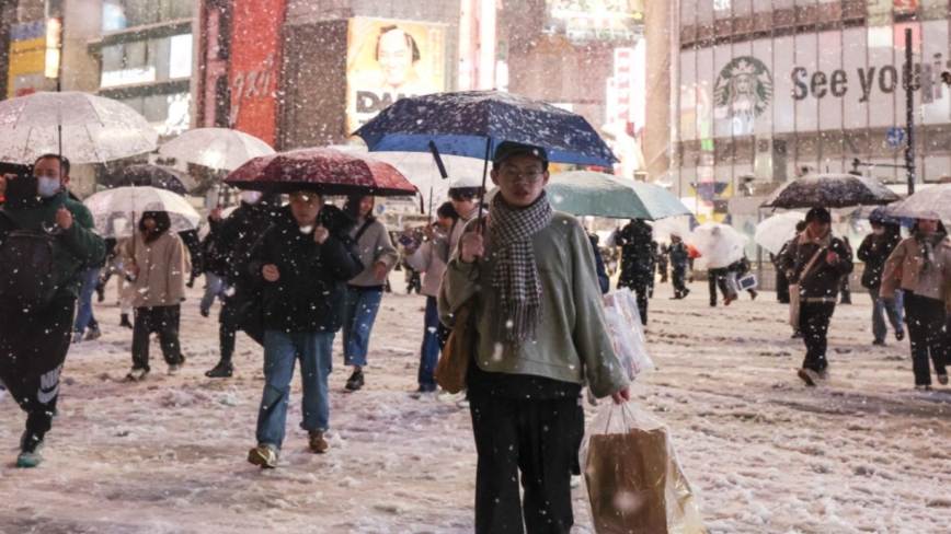 日本大雪 摔倒意外頻傳 東京逾百人送醫