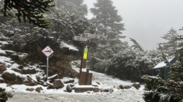 強烈冷氣團發威「冷到初四」玉山積雪5公分