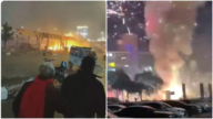 傳蚌埠鄭州煙花攤位接連爆炸 煙火衝天（視頻）