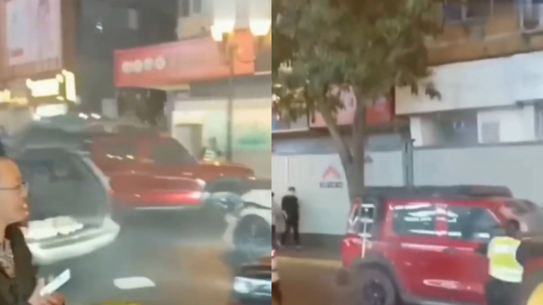 大年初三 雲南男駕坦克-300連撞數車（視頻）