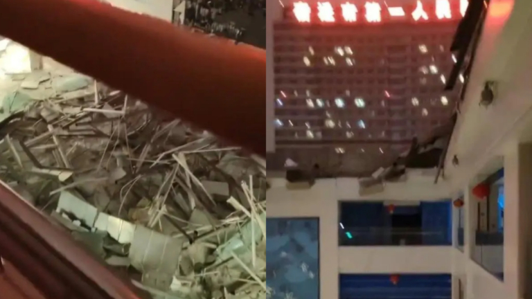 江蘇宿遷一醫院發生垮塌事件 視頻曝光