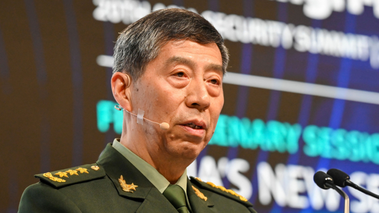 李尚福被移出國防部官網的中央軍委名單
