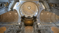 梵蒂冈首次修复大教堂雄伟穹顶 迎2025禧年