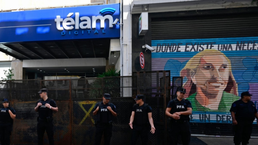 疑淪前政府喉舌 阿根廷勒令泰蘭國家通訊社停業一週