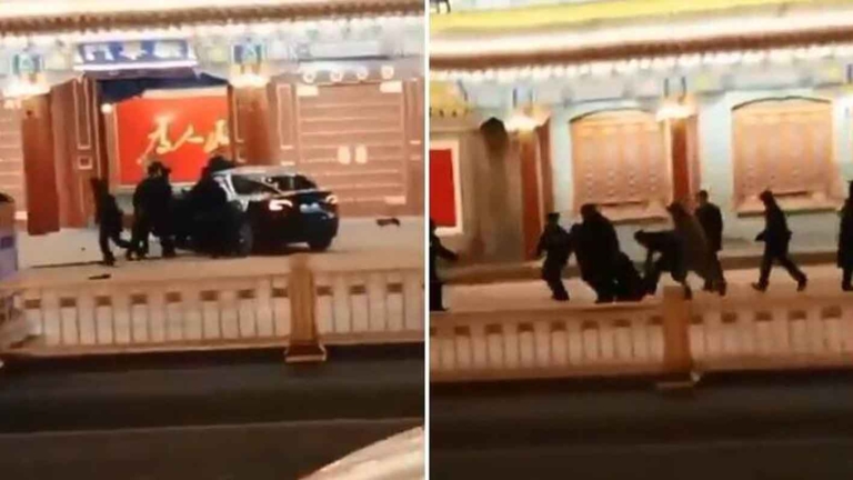突發： 民眾駕車闖中南海 喊「共產黨殺人」