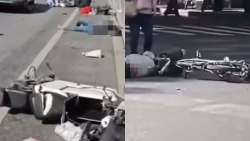 广州男子驾车多条街连续撞人 至少11伤