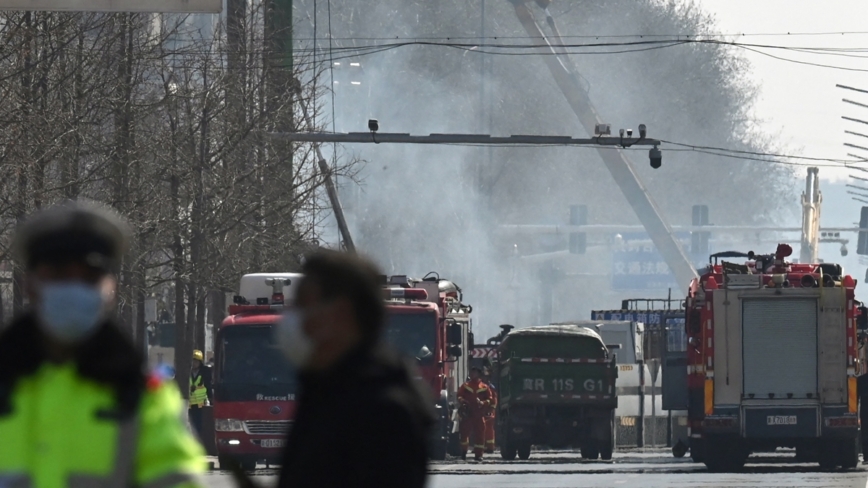 河北燕郊爆炸 瞬間淪廢墟 央視直播遭驅趕