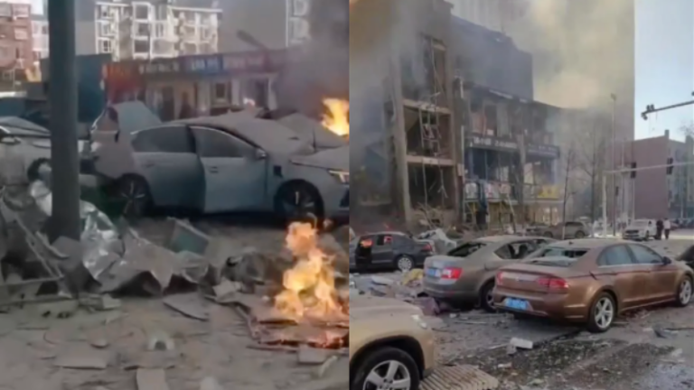 燕郊大爆炸 男子駕車帶妻體檢 當場炸死（視頻）