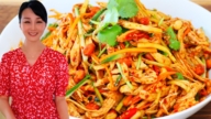 【美食天堂】香辣涼拌雞絲做法～雞胸肉超級滑嫩～一點也不柴秘訣！