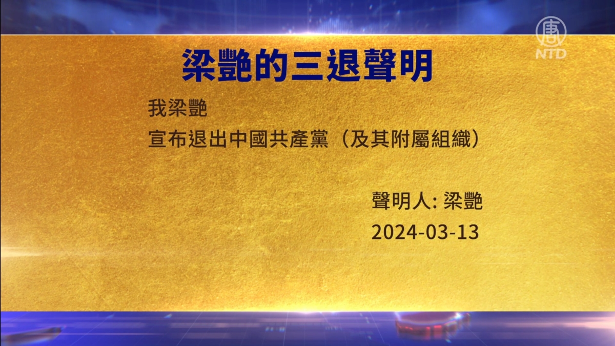 【禁闻】3月14日三退声明精选