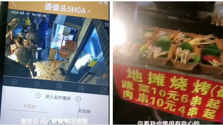 送了錢也沒用 汕頭燒烤店店主被逼擺地攤