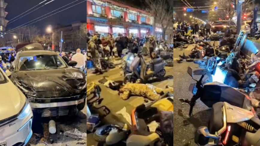 中国一天4起大事故 北京汽车冲撞行人已致18死伤