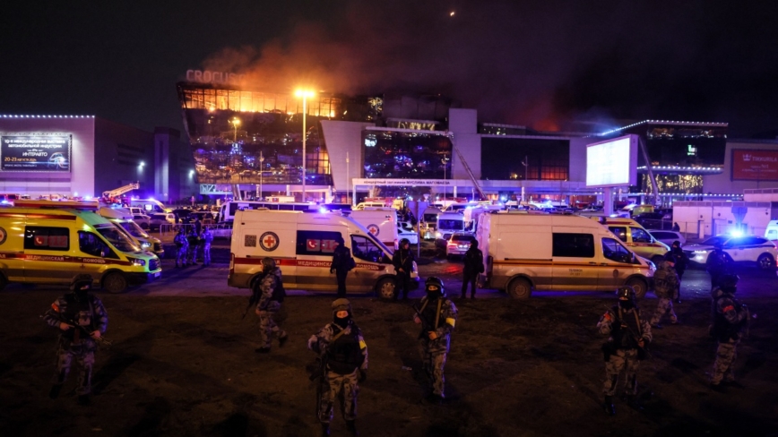 組圖：莫斯科音樂廳恐襲 至少70人死 逾100人受傷