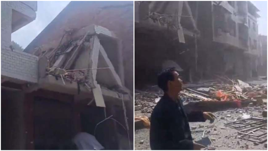 四川达州爆炸 一栋自住居民楼被炸塌（视频）