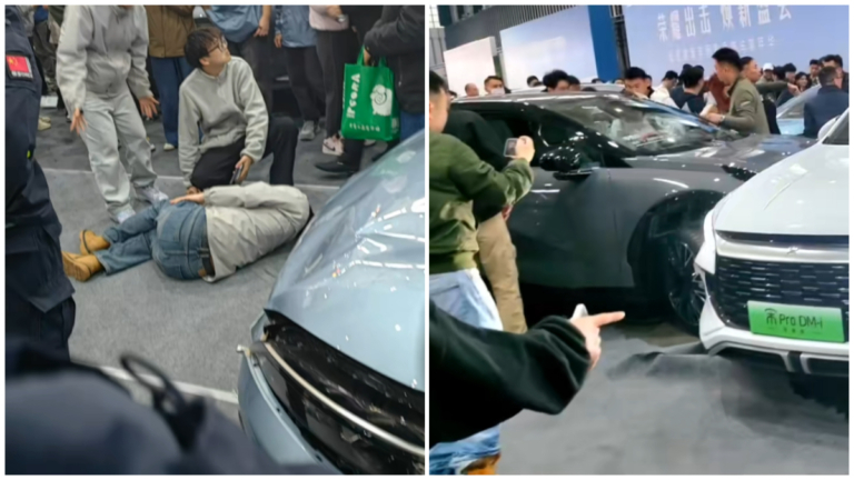 南京車展突發意外 極氪展車突啟動撞傷5人